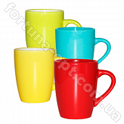 Чашка керамическая 340 мл Цветная 4166-03 ✅ базовая цена 27.01 грн. ✔ Опт ✔ Скидки ✔ Заходите! - Интернет-магазин ✅ Фортуна-опт ✅