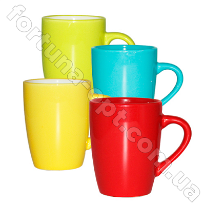 Чашка керамическая 340 мл Цветная 4166-03 ✅ базовая цена 27.01 грн. ✔ Опт ✔ Скидки ✔ Заходите! - Интернет-магазин ✅ Фортуна-опт ✅