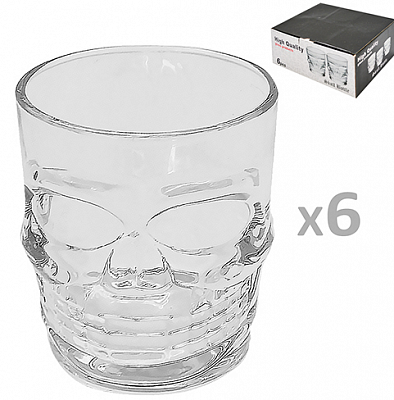 Стаканы "Череп" 6 шт/наб 300мл 29803 ✅ базовая цена $7.53 ✔ Опт ✔ Скидки ✔ Заходите! - Интернет-магазин ✅ Фортуна-опт ✅