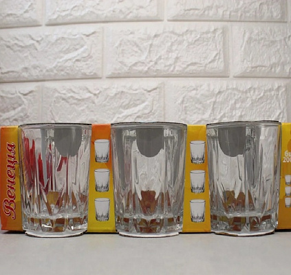 Набор стаканов низких 200 мл ОСЗ "Венеция" 6шт/наб - 8301 ✅ базовая цена 79.28 грн. ✔ Опт ✔ Скидки ✔ Заходите! - Интернет-магазин ✅ Фортуна-опт ✅