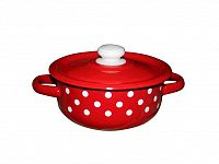 Кастрюля эмалированная 1,5л 1608/4 Полька красная ✅ базовая цена 132.63 грн. ✔ Опт ✔ Скидки ✔ Заходите! - Интернет-магазин ✅ Фортуна-опт ✅