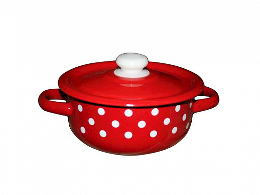 Кастрюля эмалированная 1,5л 1608/4 Полька красная ✅ базовая цена 132.63 грн. ✔ Опт ✔ Скидки ✔ Заходите! - Интернет-магазин ✅ Фортуна-опт ✅