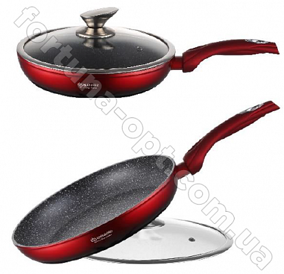 Сковорода с крышкой Edenberg EB - 3339 - 26 см/мрамор ✅ базовая цена $13.57 ✔ Опт ✔ Скидки ✔ Заходите! - Интернет-магазин ✅ Фортуна-опт ✅
