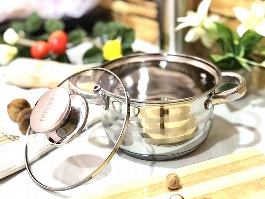 Кастрюля нержавеющая 1,2 л Unique  - 5002 ✅ базовая цена $8.32 ✔ Опт ✔ Скидки ✔ Заходите! - Интернет-магазин ✅ Фортуна-опт ✅