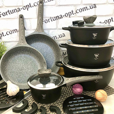 Набор посуды Top Kitchen TK 00022 черный ✅ базовая цена $96.69 ✔ Опт ✔ Скидки ✔ Заходите! - Интернет-магазин ✅ Фортуна-опт ✅