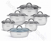 Набор посуды с сотейником и ковшиком Edenberg EB - 4043➜ Опт и розница ✅ актуальная цена -Интернет магазин ✅ Фортуна ✅