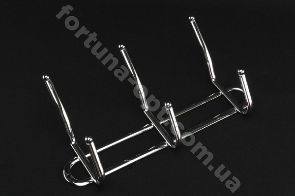 Вешалка нержавеющая 3 крючка 1162 ✅ базовая цена $2.26 ✔ Опт ✔ Скидки ✔ Заходите! - Интернет-магазин ✅ Фортуна-опт ✅