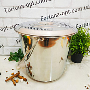 Ведро нержавеющее с крыш A-Plus - 0388 (10 л) ✅ базовая цена $7.15 ✔ Опт ✔ Скидки ✔ Заходите! - Интернет-магазин ✅ Фортуна-опт ✅