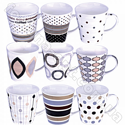 Чашка фарфор 340 мл Меланж 2178 ✅ базовая цена 70.65 грн. ✔ Опт ✔ Скидки ✔ Заходите! - Интернет-магазин ✅ Фортуна-опт ✅