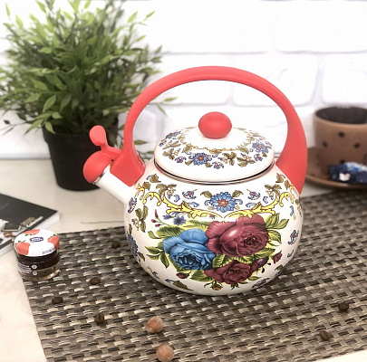 Чайник эмалированный со свистком 2,5 л Edenberg EB - 1779 ✅ базовая цена $12.79 ✔ Опт ✔ Скидки ✔ Заходите! - Интернет-магазин ✅ Фортуна-опт ✅