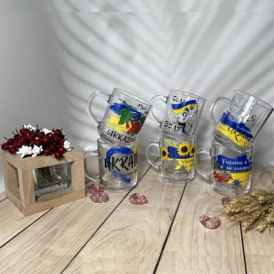 Чашка стекло 200 мл "Патриотическая" 8101/1335 ✅ базовая цена 39.31 грн. ✔ Опт ✔ Скидки ✔ Заходите! - Интернет-магазин ✅ Фортуна-опт ✅