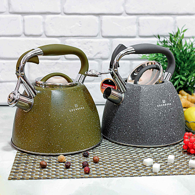 Чайник со свистком из нержавеющей стали 3 л Edenberg EB - 1981 ✅ базовая цена $18.75 ✔ Опт ✔ Скидки ✔ Заходите! - Интернет-магазин ✅ Фортуна-опт ✅