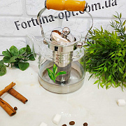 Чайник стекло  1000мл (А-Плюс) 1052 ✅ базовая цена $11.67 ✔ Опт ✔ Скидки ✔ Заходите! - Интернет-магазин ✅ Фортуна-опт ✅