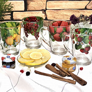 Чашка стекло 300 мл "Фрукты" 8149/1334 ✅ базовая цена 54.94 грн. ✔ Опт ✔ Скидки ✔ Заходите! - Интернет-магазин ✅ Фортуна-опт ✅