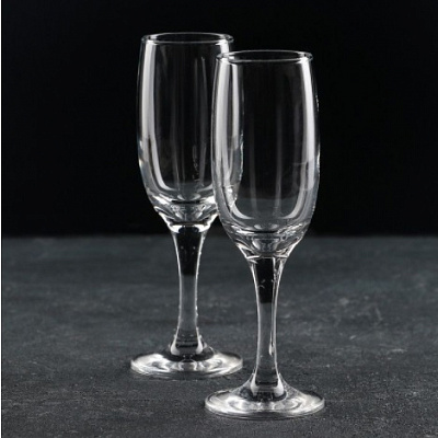 Бокал Шампанка 2шт/наб "Бистро" 190 мл 44419 ✅ базовая цена 53.02 грн. ✔ Опт ✔ Скидки ✔ Заходите! - Интернет-магазин ✅ Фортуна-опт ✅