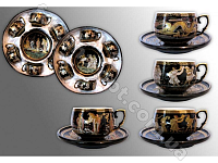 Сервиз чайный фарфор 12 предметов Греция Elina EL - 16   ✅ базовая цена 516.20 грн. ✔ Опт ✔ Скидки ✔ Заходите! - Интернет-магазин ✅ Фортуна-опт ✅