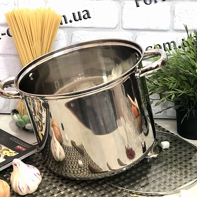 Кастрюля нержавеющая 6,8 л А-Плюс - 1392  ✅ базовая цена $18.23 ✔ Опт ✔ Скидки ✔ Заходите! - Интернет-магазин ✅ Фортуна-опт ✅