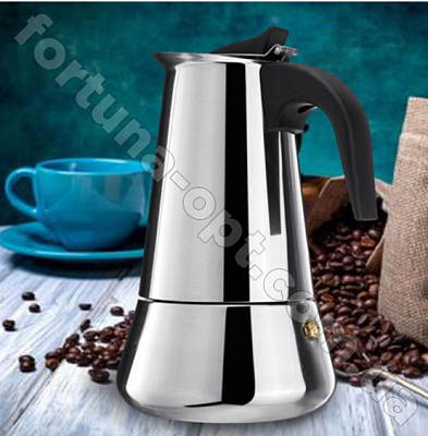 Гейзерная кофеварка из нержавеющей стали на 9 чашек Edenberg EB - 1807 ✅ базовая цена $9.95 ✔ Опт ✔ Скидки ✔ Заходите! - Интернет-магазин ✅ Фортуна-опт ✅