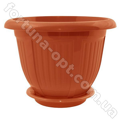 Горшок цветочный Волна 28*22 см - 0330 ✅ базовая цена 51.58 грн. ✔ Опт ✔ Скидки ✔ Заходите! - Интернет-магазин ✅ Фортуна-опт ✅