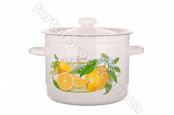 Кастрюля эмалированная 5,5 л 1617/2 Лимон ✅ базовая цена 234.08 грн. ✔ Опт ✔ Скидки ✔ Заходите! - Интернет-магазин ✅ Фортуна-опт ✅