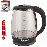 Электрочайник стеклянный Besser 1.8 л 1800 Вт Stenson - 10327 ✅ базовая цена $13.25 ✔ Опт ✔ Скидки ✔ Заходите! - Интернет-магазин ✅ Фортуна-опт ✅