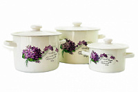 Набор кастрюль из эмали 2л/4,5л/5,5л "242" Виола ✅ базовая цена 1 040.19 грн. ✔ Опт ✔ Скидки ✔ Заходите! - Интернет-магазин ✅ Фортуна-опт ✅