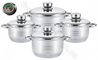 Набор посуды с нержавеющими крышками Edenberg EB - 3703➜ Опт и розница ✅ актуальная цена -Интернет магазин ✅ Фортуна ✅