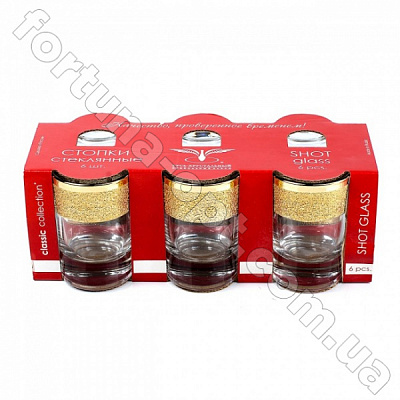 Набор стопок Золотой карат KAV 22-837 50 мл ✅ базовая цена 76.27 грн. ✔ Опт ✔ Скидки ✔ Заходите! - Интернет-магазин ✅ Фортуна-опт ✅