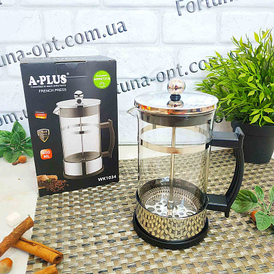 Заварник пресс 600мл 1034 А+ ✅ базовая цена $6.38 ✔ Опт ✔ Скидки ✔ Заходите! - Интернет-магазин ✅ ;Фортуна-опт ✅