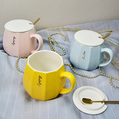 Чашка с крышкой и ложкой 350 мл "Enjoy" 88544 (Ст) ✅ базовая цена $4.18 ✔ Опт ✔ Скидки ✔ Заходите! - Интернет-магазин ✅ Фортуна-опт ✅