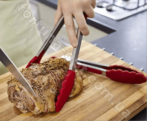 Щипцы кухонные 18 см силиконовые A-Plus - 1829  ✅ базовая цена $1.61 ✔ Опт ✔ Скидки ✔ Заходите! - Интернет-магазин ✅ Фортуна-опт ✅