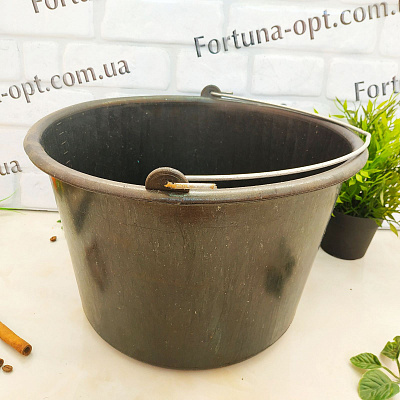 Ведро 16л с металлической ручкой (К) 00327 ✅базовая цена 63.71 грн. ✔ Опт ✔ Скидки ✔ Заходите! - Интернет-магазин ✅ Фортуна-опт ✅