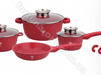 Набор посуды с мраморным покрытием Top Kitchen TK 00075 ✅ базовая цена $51.80 ✔ Опт ✔ Скидки ✔ Заходите! - Интернет-магазин ✅ Фортуна-опт ✅