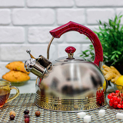 Чайник со свистком (нержавейка) Edenberg EB - 3532 (3 л) ✅ базовая цена $9.52 ✔ Опт ✔ Скидки ✔ Заходите! - Интернет-магазин ✅ Фортуна-опт ✅