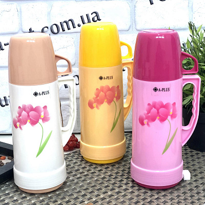 Термос со стеклянной колбой 1 л -A-Plus - 1631  ➜ фото ➜ розн цена $4.26 - Интернет-магазин ✅ Fortuna-opt.com.ua. ✅ 