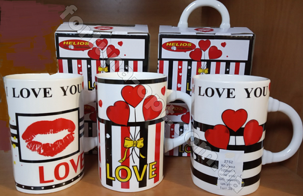 Кружка керамическая в упаковке 320 мл Love - 2752 ✅ базовая цена 51.60 грн. ✔ Опт ✔ Скидки ✔ Заходите! - Интернет-магазин ✅ Фортуна-опт ✅