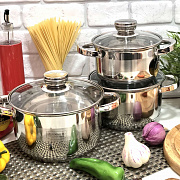 Набор кухонной посуды Edenberg EB - 3706➜ Опт и розница ✅ актуальная цена -Интернет магазин ✅ Фортуна ✅