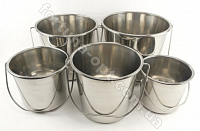 Набор ведер нержавеющих без крышек A-Plus - 0384 ✅ базовая цена $33.97 ✔ Опт ✔ Скидки ✔ Заходите! - Интернет-магазин ✅ Фортуна-опт ✅