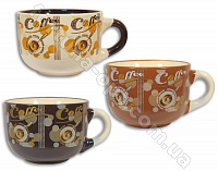 Чашка керамическая 450 мл Кофе Джамбо Elina EL - 3097 ✅ базовая цена 31.70 грн. ✔ Опт ✔ Скидки ✔ Заходите! - Интернет-магазин ✅ Фортуна-опт ✅