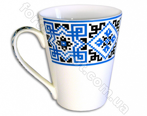 Чашка керамическая 300 мл Вышиванка Elina EL - 3258 ✅ базовая цена 24.40 грн. ✔ Опт ✔ Скидки ✔ Заходите! - Интернет-магазин ✅ Фортуна-опт ✅