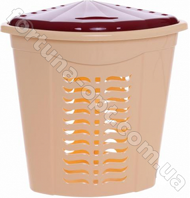 Корзина (бак) для белья угловая пластик 0590 ✅ базовая цена 382.82 грн. ✔ Опт ✔ Скидки ✔ Заходите! - Интернет-магазин ✅ Фортуна-опт ✅