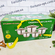 Набор из нержавеющих кастрюль A-Plus 2185➜ Опт и розница ✅ актуальная цена -Интернет магазин ✅ Фортуна ✅