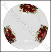 Тарелка десертная №7,5 - 19см красная роза фарфор 0308 ✅ базовая цена 19.10 грн. ✔ Опт ✔ Скидки ✔ Заходите! - Интернет-магазин ✅ Фортуна-опт ✅
