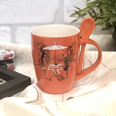 Чашка керамическая в коробке. 320 мл Кафе - 2750  ✅ базовая цена 50.10 грн. ✔ Опт ✔ Скидки ✔ Заходите! - Интернет-магазин ✅ Фортуна-опт ✅