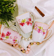 Чашка 450 мл "Цветы" 16125-15 (Ст) ✅ базовая цена $1.48 ✔ Опт ✔ Скидки ✔ Заходите! - Интернет-магазин ✅ Фортуна-опт ✅