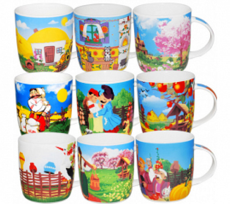 Чашка 360 мл "Народные мотивы" 2183-3  ✅ базовая цена 35.32 грн. ✔ Опт ✔ Скидки ✔ Заходите! - Интернет-магазин ✅ Фортуна-опт ✅