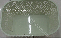 Корзинка ажурная пластик 20*14*8 см Stenson - 84551  ✅ базовая цена $0.30 ✔ Опт ✔ Скидки ✔ Заходите! - Интернет-магазин ✅ Фортуна-опт ✅