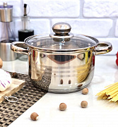 Кастрюля с пятислойным дном A-Plus - 2167 - 3.9 л ✅ базовая цена $10.99 ✔ Опт ✔ Скидки ✔ Заходите! - Интернет-магазин ✅ Фортуна-опт ✅