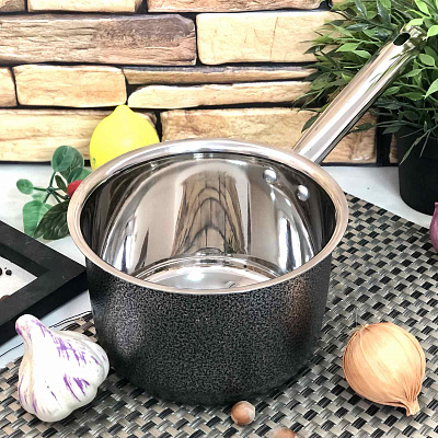 Ковш 0442 A-Plus 17 см - 1,3 л без крышки ✅ базовая цена $6.99 ✔ Опт ✔ Скидки ✔ Заходите! - Интернет-магазин ✅ Фортуна-опт ✅