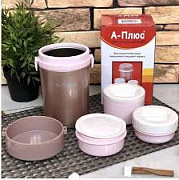 Термос пищевой с судочками (А-Плюс) - 1669 ➜ фото ➜ розн цена $9.73 -Интернет-магазин ✅ Fortuna-opt.com.ua. ✅